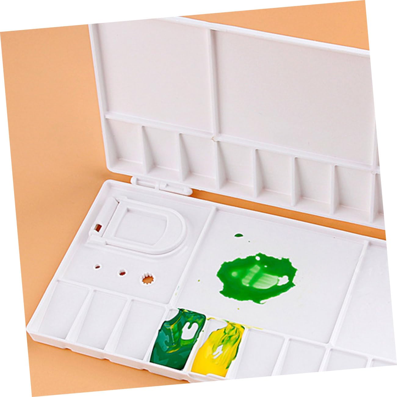 SHINEOFI 10pezzi Vassoio Miscelatore Per Scatola Per Pigmenti Leggera e Portatile Per Pittura e Miscelazione