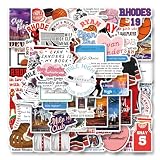 64Pcs Windy City Series Mile High Stickers for Fans Cartoon Romance Book Sticker Pack Waterproof Vinyl Decals for Laptop Ebook Readers Water Bottles Journal Scrapbook