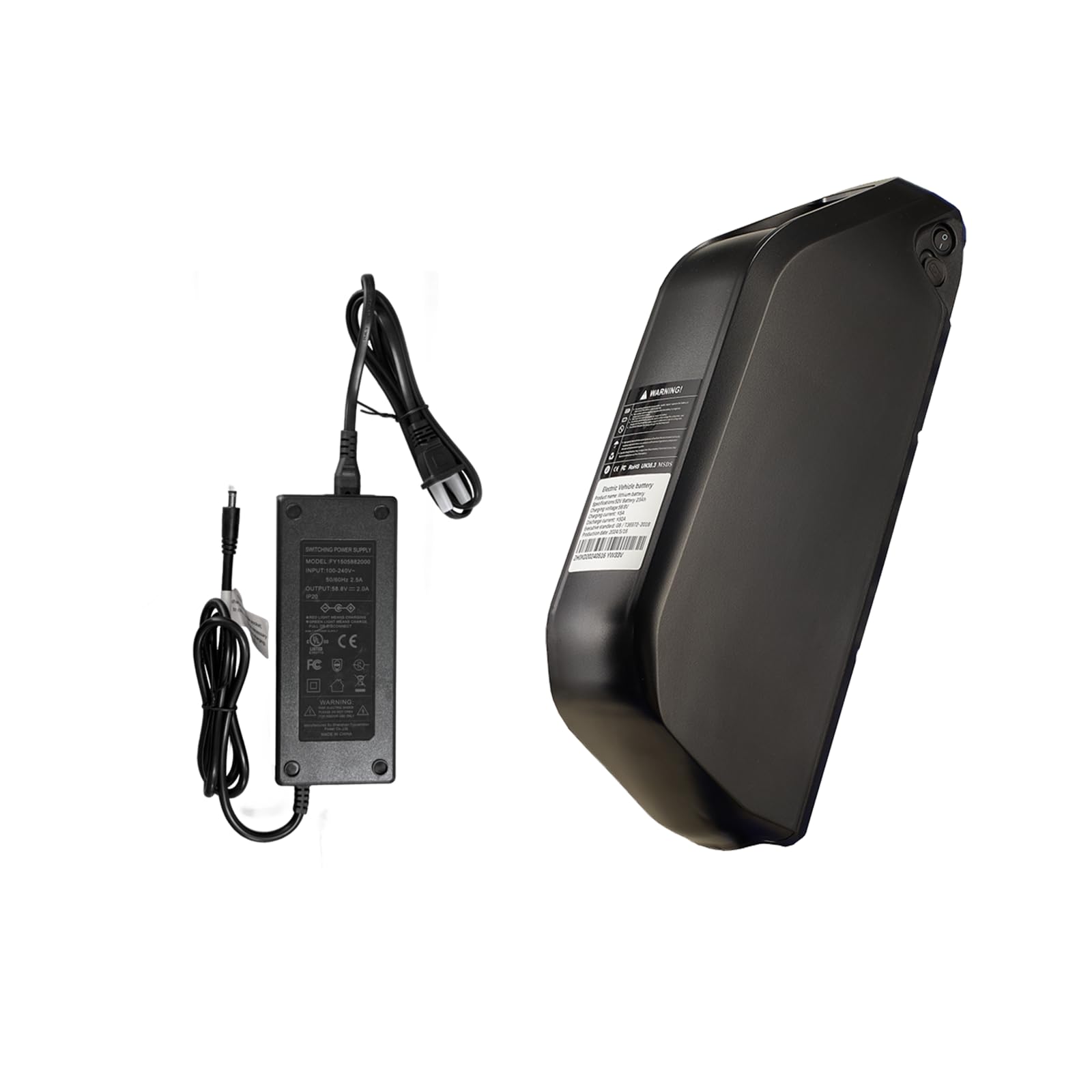 LPQVIATAS 52V 34Ah E-Bike Battery and 3A Charger