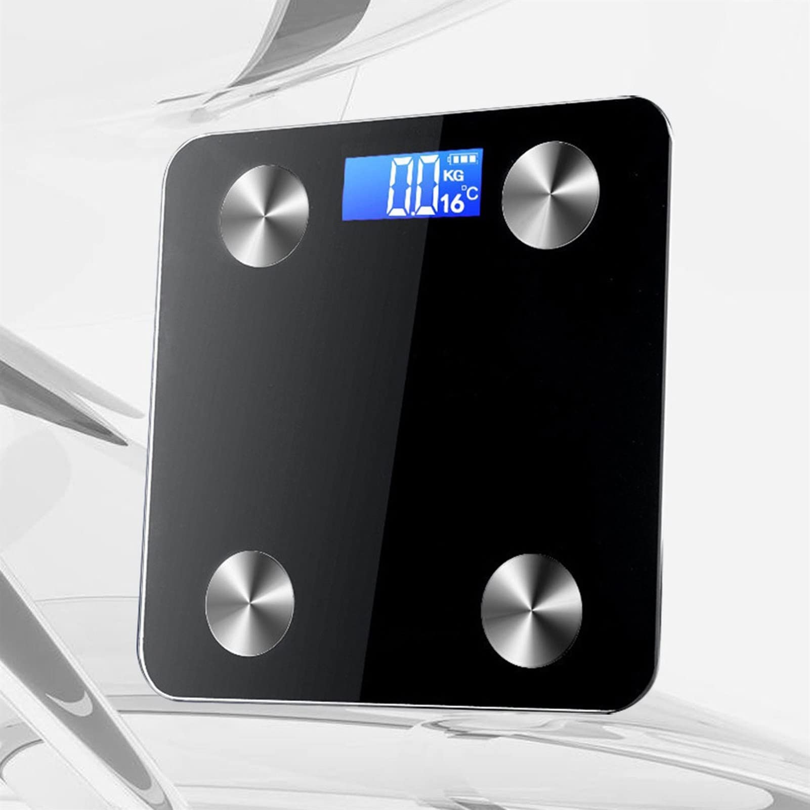 JINGYAN Wagi cyfrowe Body Fat Scale Smart Digital Bathroom Bezprzewodowy telefon Waga APP Elektroniczny Analyzer składu