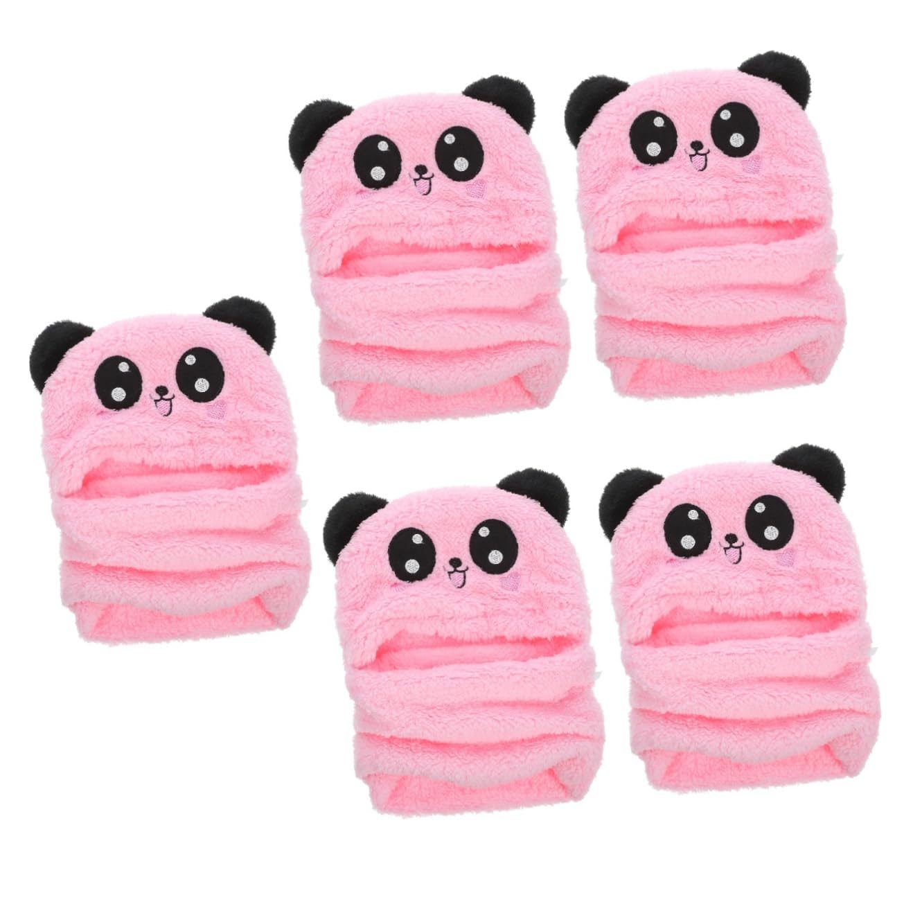 ibasenice 4pcs Gorro Bufanda Caliente Cálido Gorro De Invierno Sombreros De Invierno Sombreros De Bebé Recién Nacido Sombrero De Niña De Sombrero para Niña Rosa Shu Pelusa