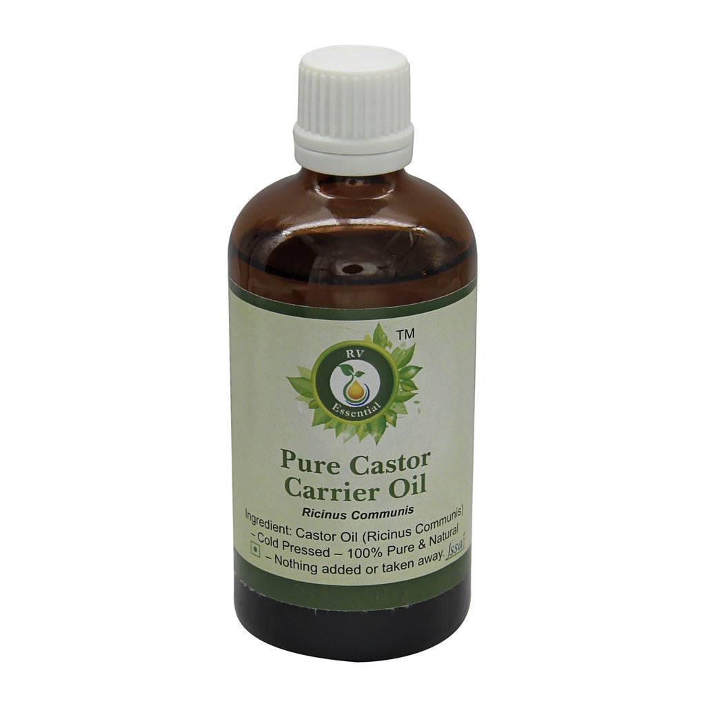 R V Essential Pure Castor Carrier Oil 50ml- Ricinus Communis