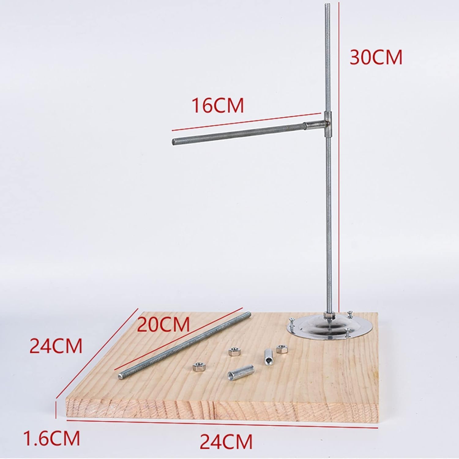 Gliniana Rzeźba Stała Wspornik, Regulowany Stojak Na Modelu Gliny Do Rzeźby, Z Drewnianą Zasadą, DIY Metalowe Narzędzia Do Gliny Do Rzeźby, Modelowanie Rzemieślnicze, Idealne Dla Artystów Posągów