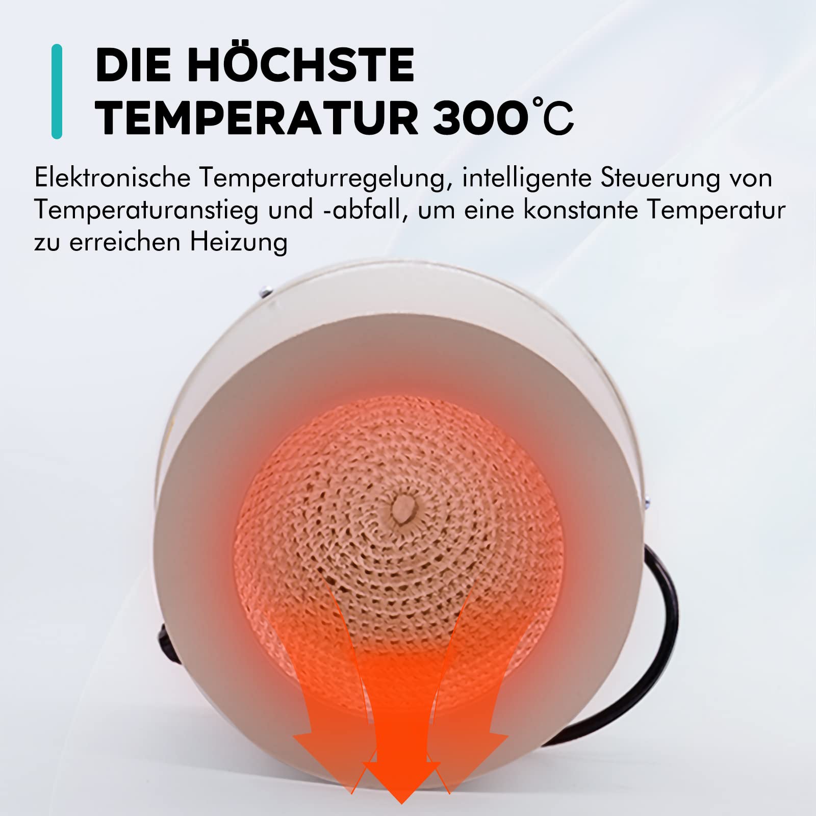 LAB FISH Magnetrührer mit Heizmantel 500ml 250W Labor-Thermostat Digitalanzeige Timer-Funktion