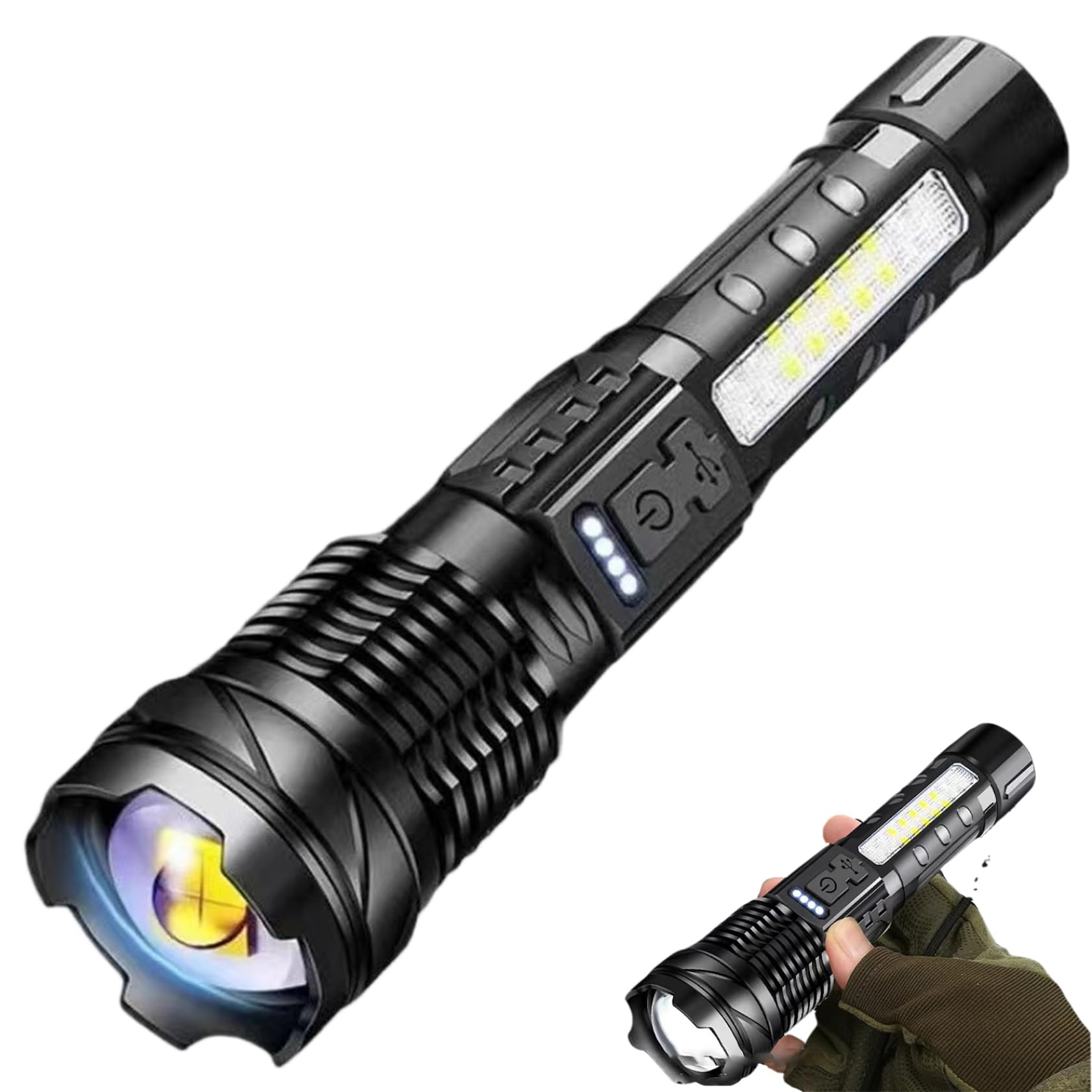 Lampe de poche super brillante idéale pour illuminer vos nuits de camping et randonnées