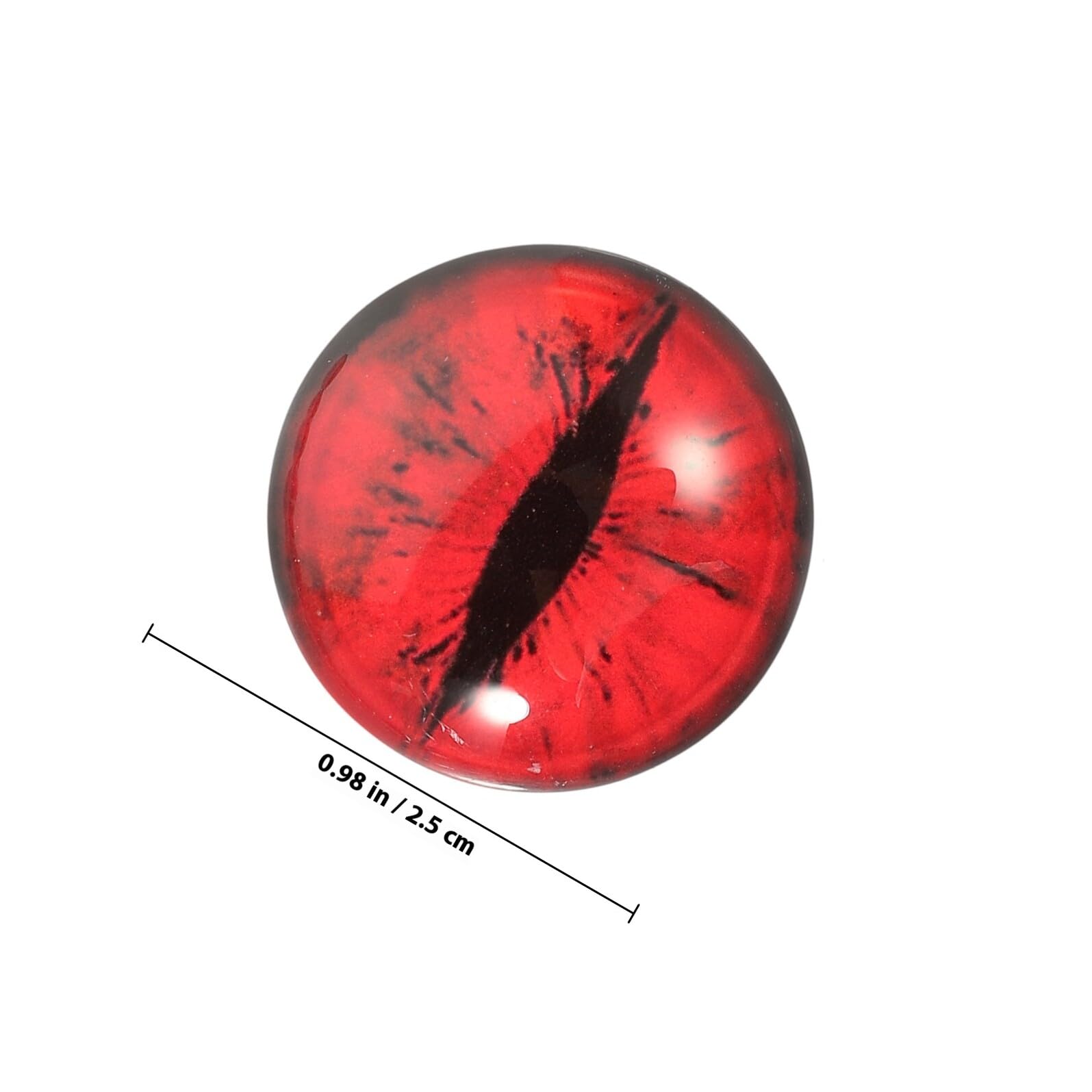 Cabilock Glasaugen 25mm Rund für Basteln Halloween Feier