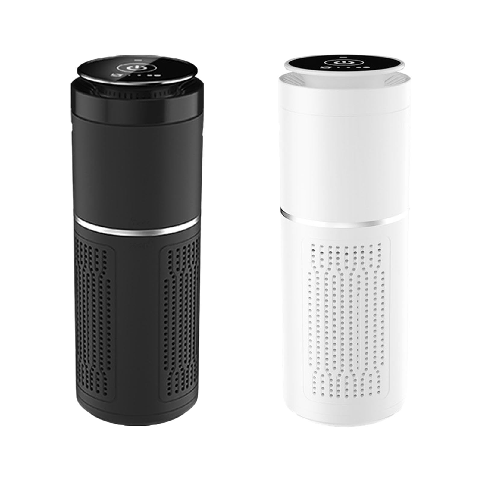 Purificador de Aire silencioso para Coche, generador Iones Negativos, desodorizante para Oficina, Sala Estar, Uso multiescena, Escritorio(White)