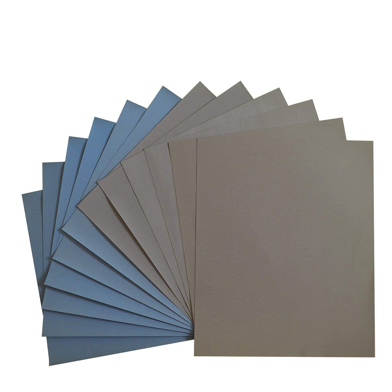 OLS #2000 Grit Sanding Sheets 9-inch x 11-inch Wet Dry Silicon Carbide Sandpaper for Wood Furniture Metal Polishing 15pcs