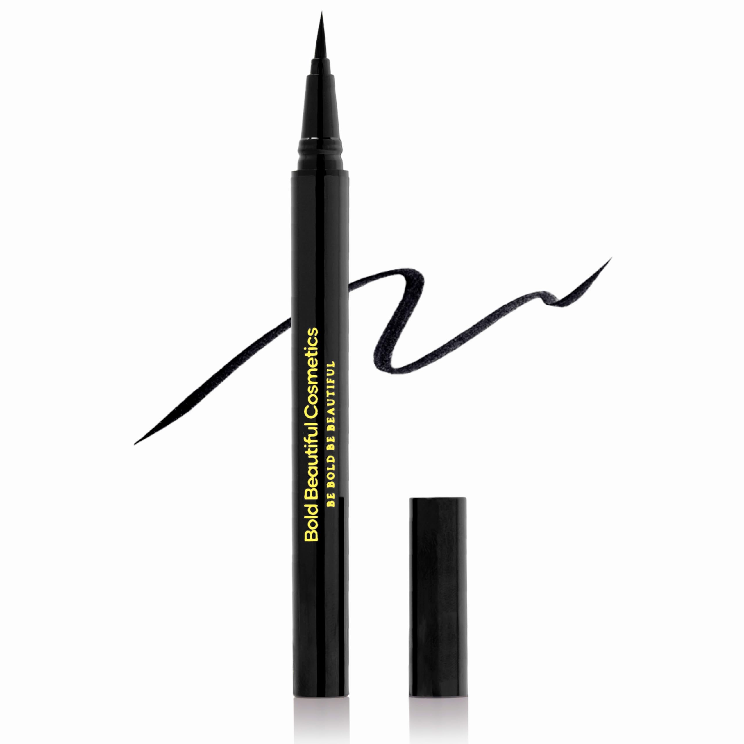 Bold Beautiful Cosmetics Eyeliner Liquid Waterproof eyeliner liquid liner black, 1 Count