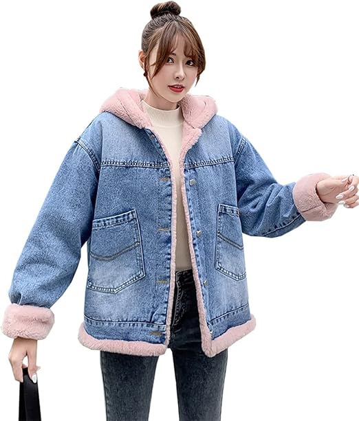 Amazon dmbinshun デニムジャケット レディース 裏ボア ジャケット ジージャン 冬 デニムコート フード付き 厚手 防寒 裏起毛 あったか 中綿コート ショートコート 韓国風 アウター 上着 コート ジャケット 通販 Amazon dmbinshun デニムジャケット レディース 裏ボア ジャケット ジージャン 冬 デニムコート フード付き 厚手 防寒 裏起毛 あったか 中綿コート ショートコート 韓国風 アウター 上着 コート ジャケット 通販