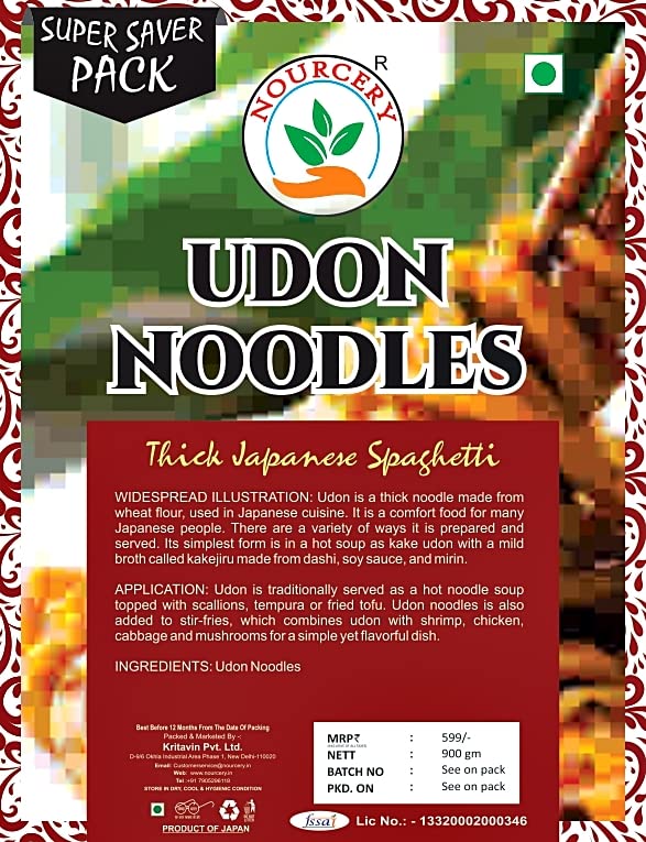 Nourcery Udon Noodles, 900Gm (Japanese Wheat Spaghetti) 3