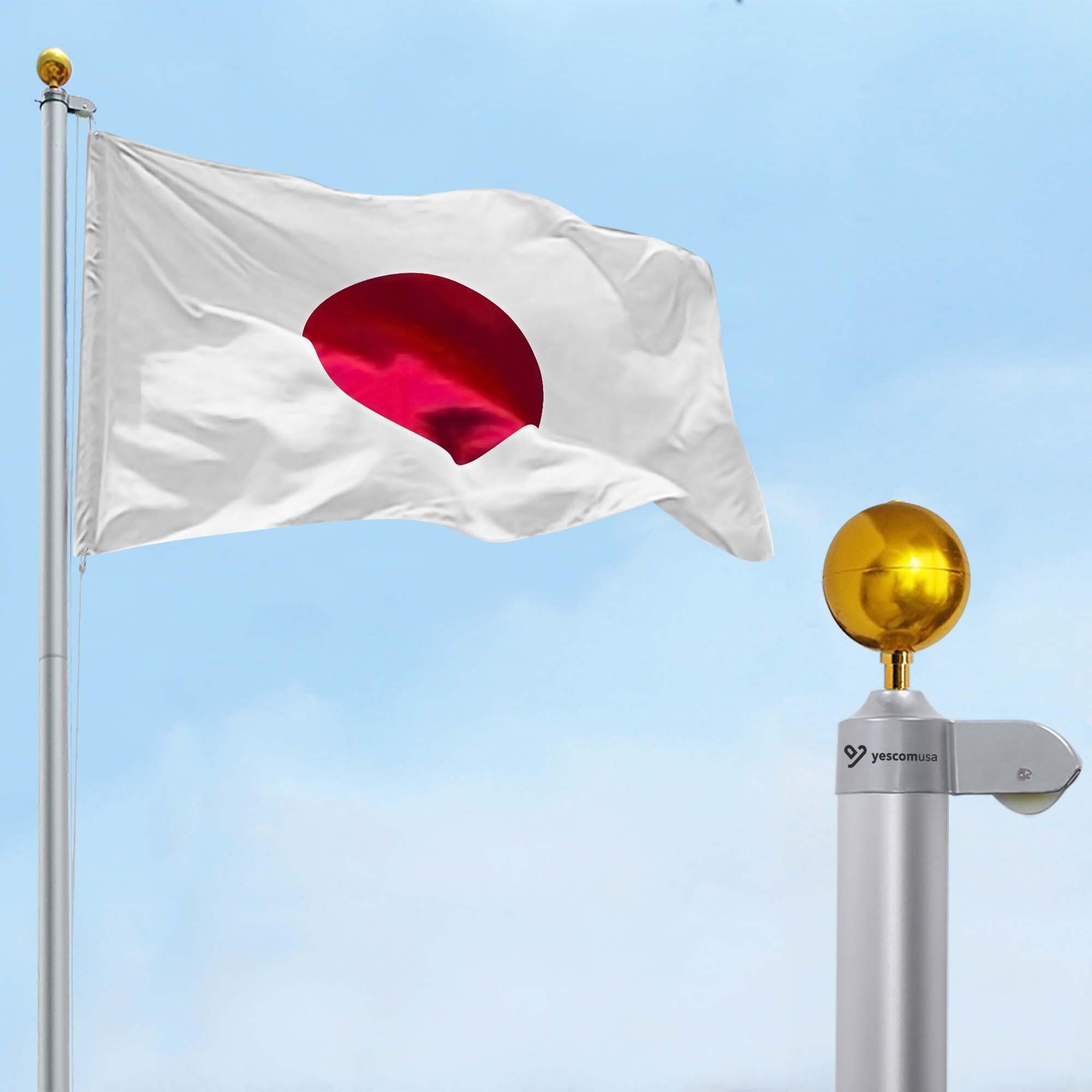 Amazon.co.jp: Yescom 旗ポール 6m アルミ 国旗掲揚ポール 滑車 ロープ
