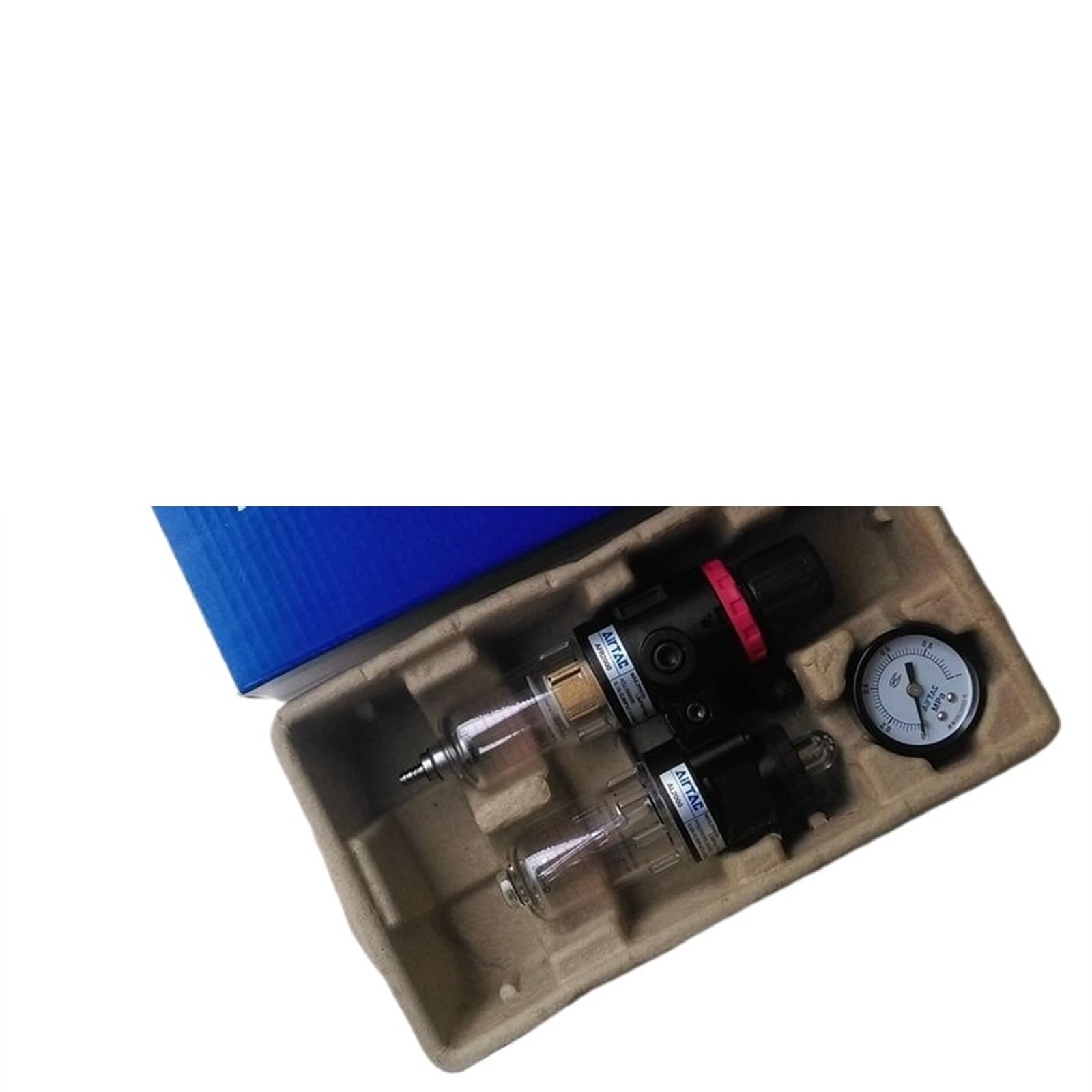 Combinaison filtre à air et régulateur lubrificateur AFC2000 1/4'' pour air comprimé