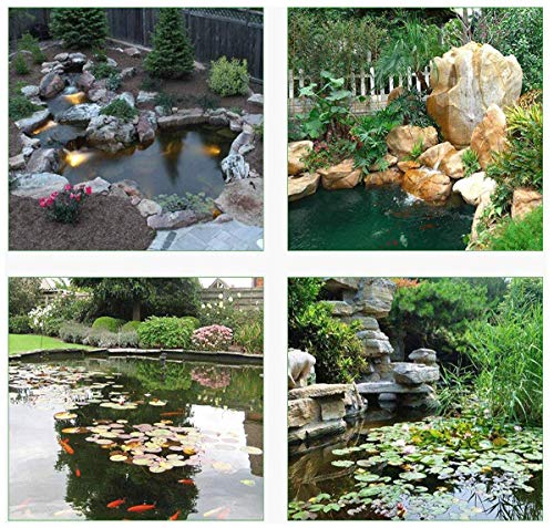 Vijver Liner Opvouwbare Duurzame Tuin Waterval Huid Membraan PVC 1M Brede Vijver Liner 0.2mm Kwaliteit Tuin Vis Vijver Liner Koi Vijvers, Water Tuinen en Fonteinen Landschap (Grootte: 1 × 9 m (3.9 × 29.5 ft), Kleur: 20S) - Image 8