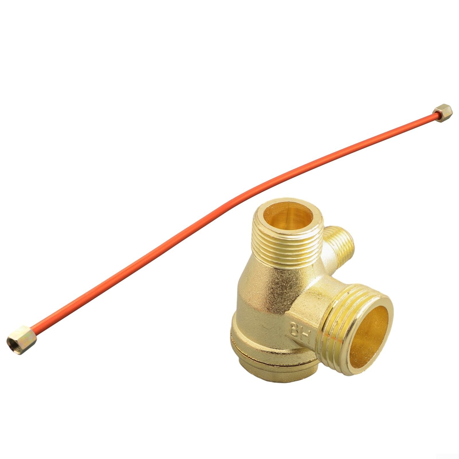 Tubo di scarico 400 mm valvola di ritegno lega di zinco compressore d'aria set 2 pezzi