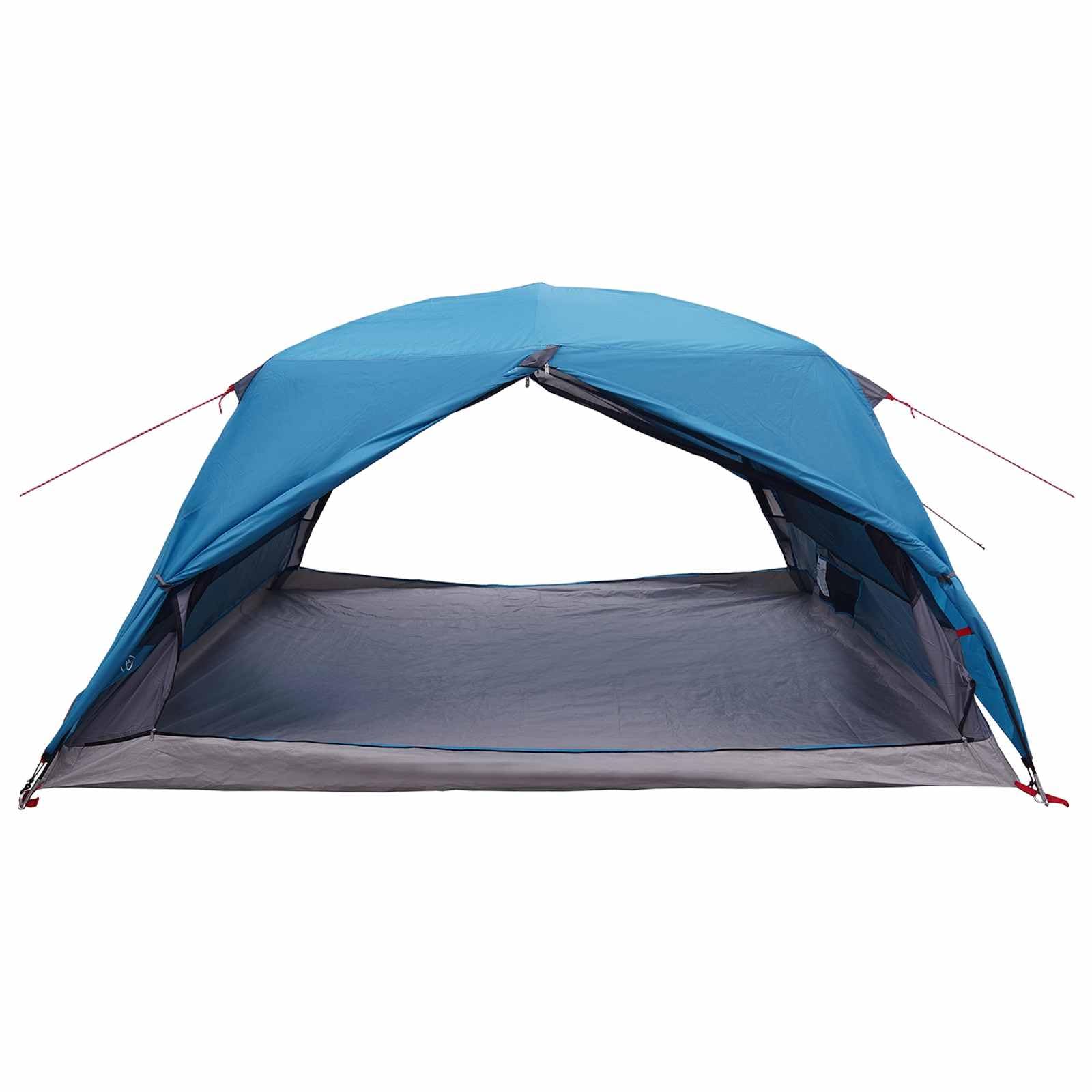 Tente de trekking pour 4 personnes - Bleu - En polyester 185T avec revêtement en polyuréthane - 280 x 239 x 138 cm - Légèrement portable - Pour camping, randonnée, trekking, festival