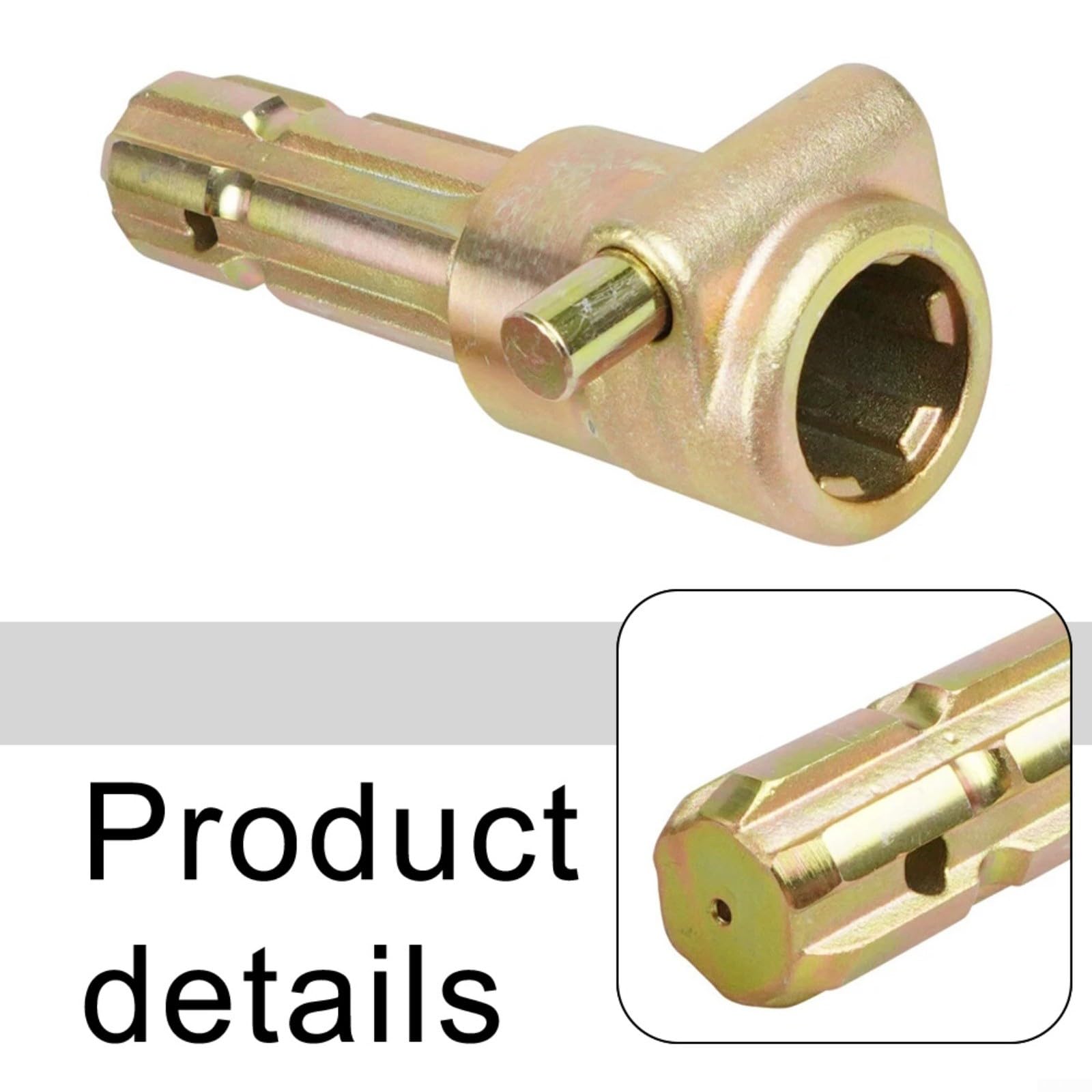 Prolunga presa di forza femmina 1-3/8" 6 denti adattatore trattori fino a 70, per accoppiatore di estensione albero cardanico in acciaio resistente