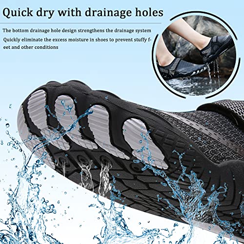 Water Shoes Aqua Sports Shoe Women Men Barefoot Water Shoes Unisex Quick Drying Trail Running Shoes Gym Fitness Trainers for Beach Yoga Swim Surfing Diving Boating Pool4
