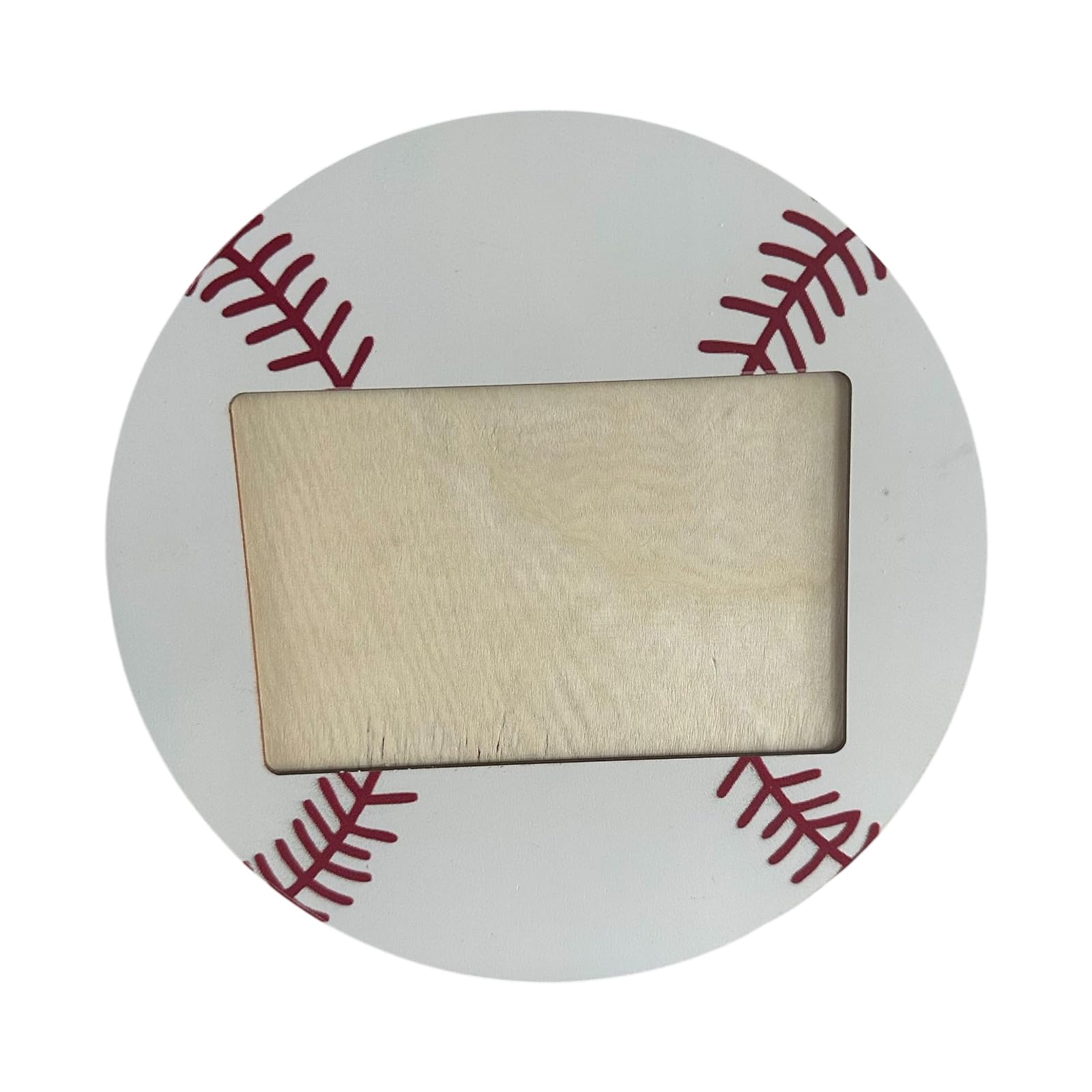 Whoasyst Permanent Hardwood Presentation Frame with Athletic Ball Forms for Tabletop Decor and Gifts Vintage Sports Collectible