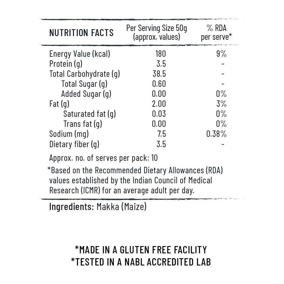Image of Jiwa Pure Makka Rava | 500 G | Cooks In 7 Minutes | Wholegrain | Broken Corn /Makki Rava | Gluten Free (Pack of 3)