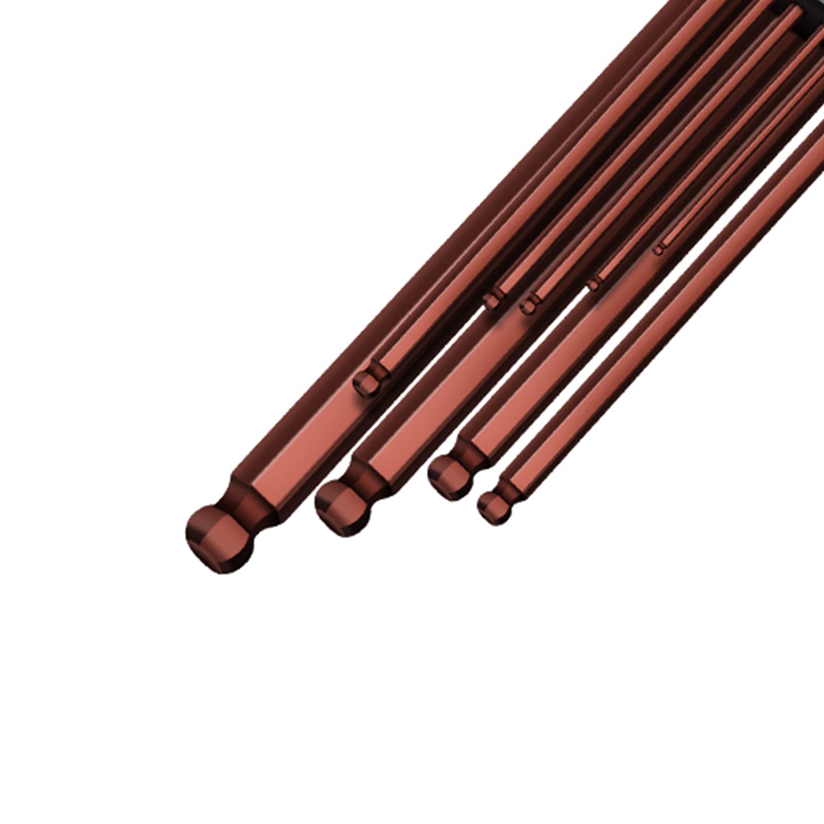 Zestaw kluczy imbusowych Torx, podstawowy, 9 szt., zestaw kluczy imbusowych w kształcie litery L, zestaw kluczy sześciokątnych Torx, do konserwacji domu, DIY, (Hexbrąz)