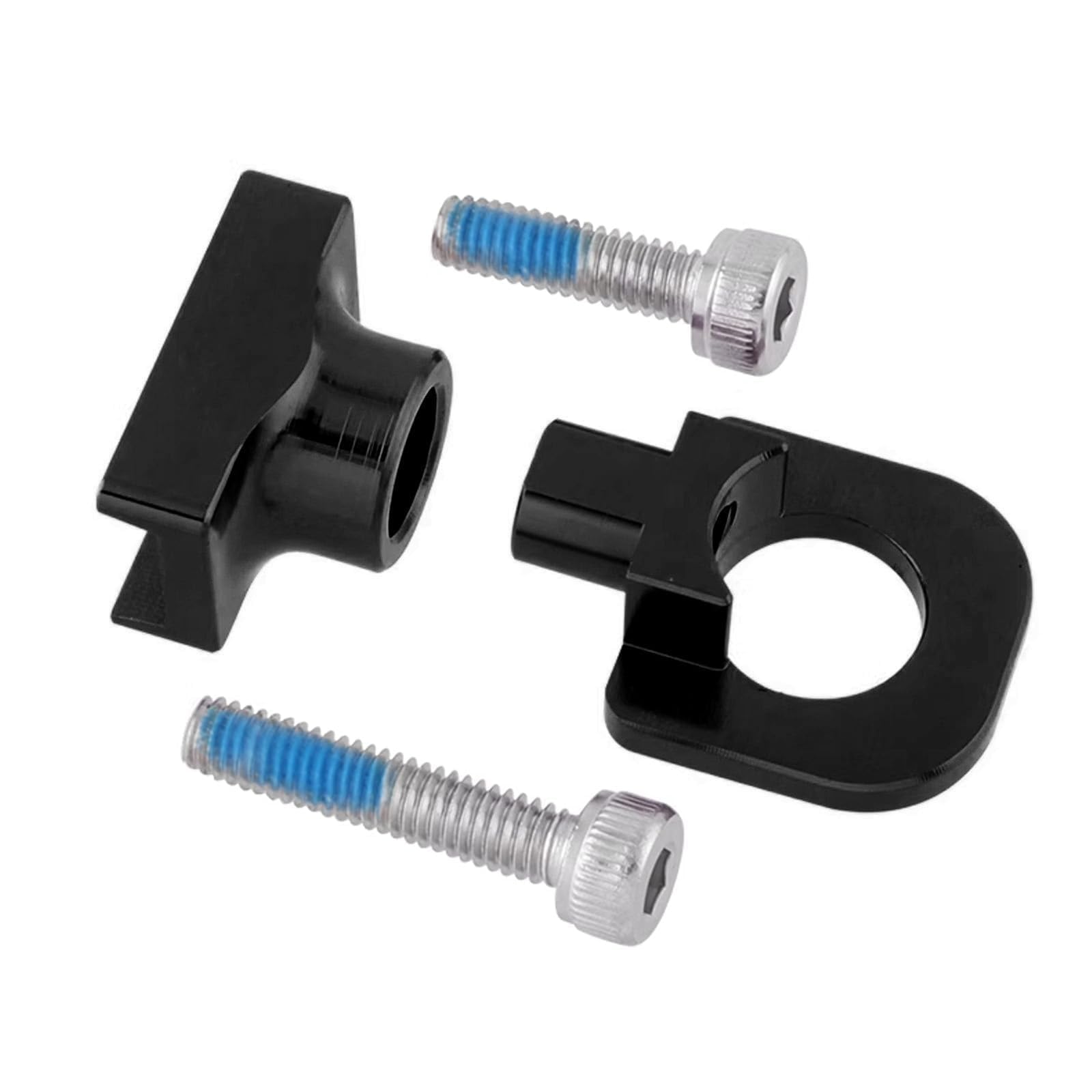 IUSOT Legering kettingspanner, 2 stuks, fietskettingspanner, aluminiumlegering, verstelbare veer voor singlespeed, BMX & Fixie Bikes, 10 mm as voor fietskettingversteller