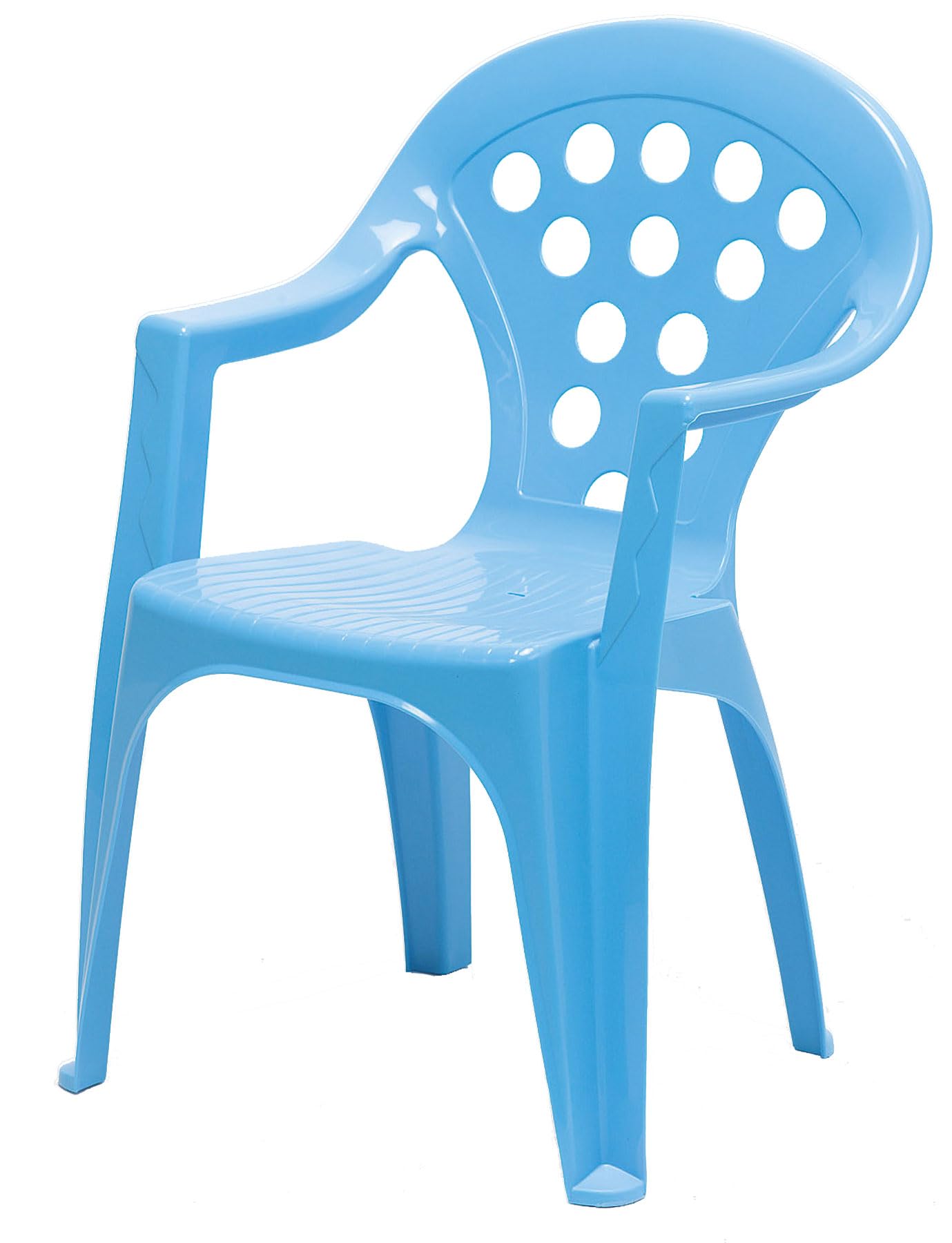 hLine Kinder Gartenstuhl Stapelsessel Sessel Stuhl für Kinder in/Out (4 Stück bunt), 868446