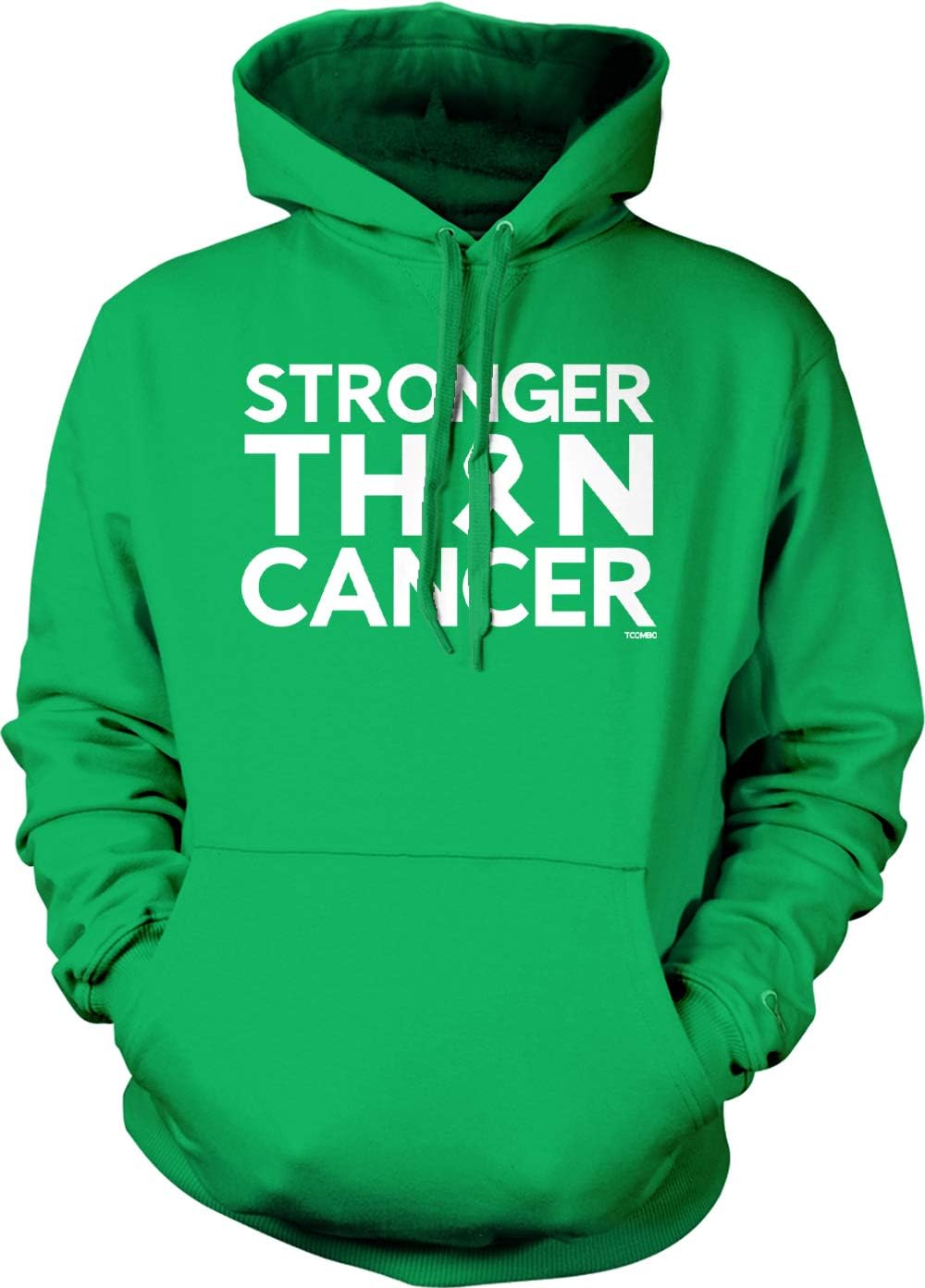 Tcombo Stronger Than Cancer - Ribbon Awareness Unisex Hoodie Sweatshirt