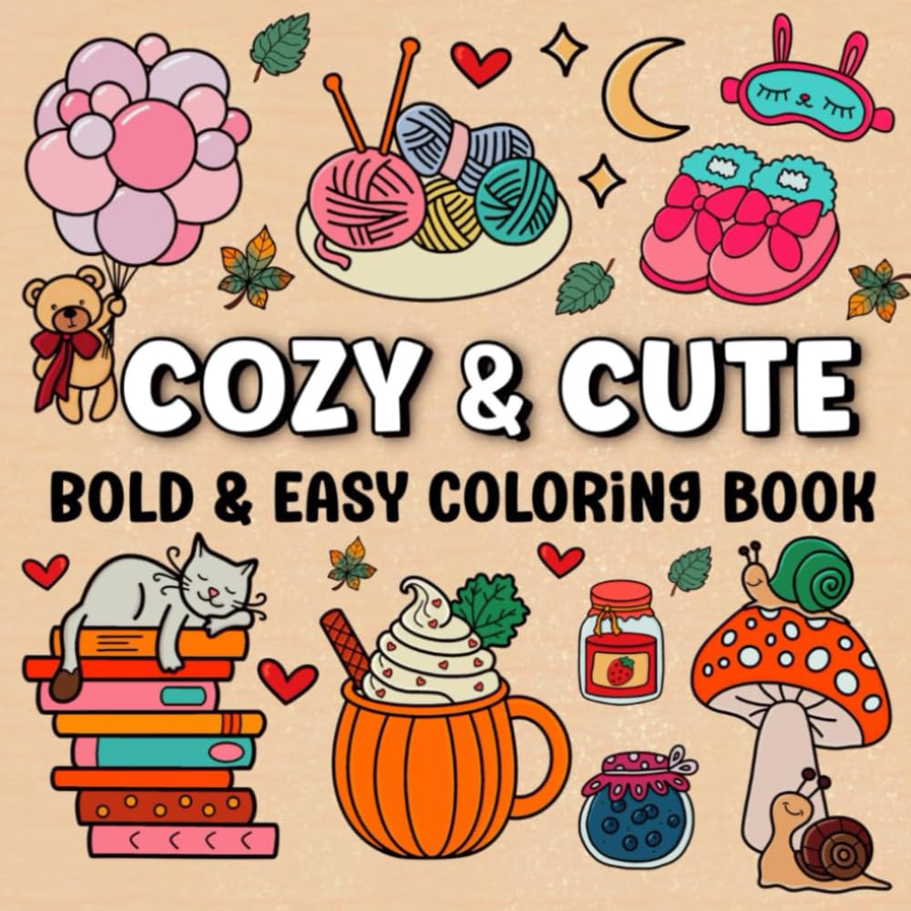 Cozy and Cute Colouring Book