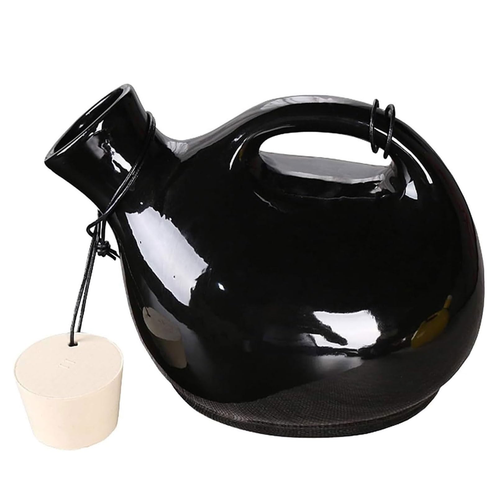 2500 ml Urinal for Männer, Urinal aus Keramik for Senioren zu Hause, leicht zu reinigender Nachttopf for Männer mit Deckel, Urinsammelbehälter for unterwegs Nachttopf