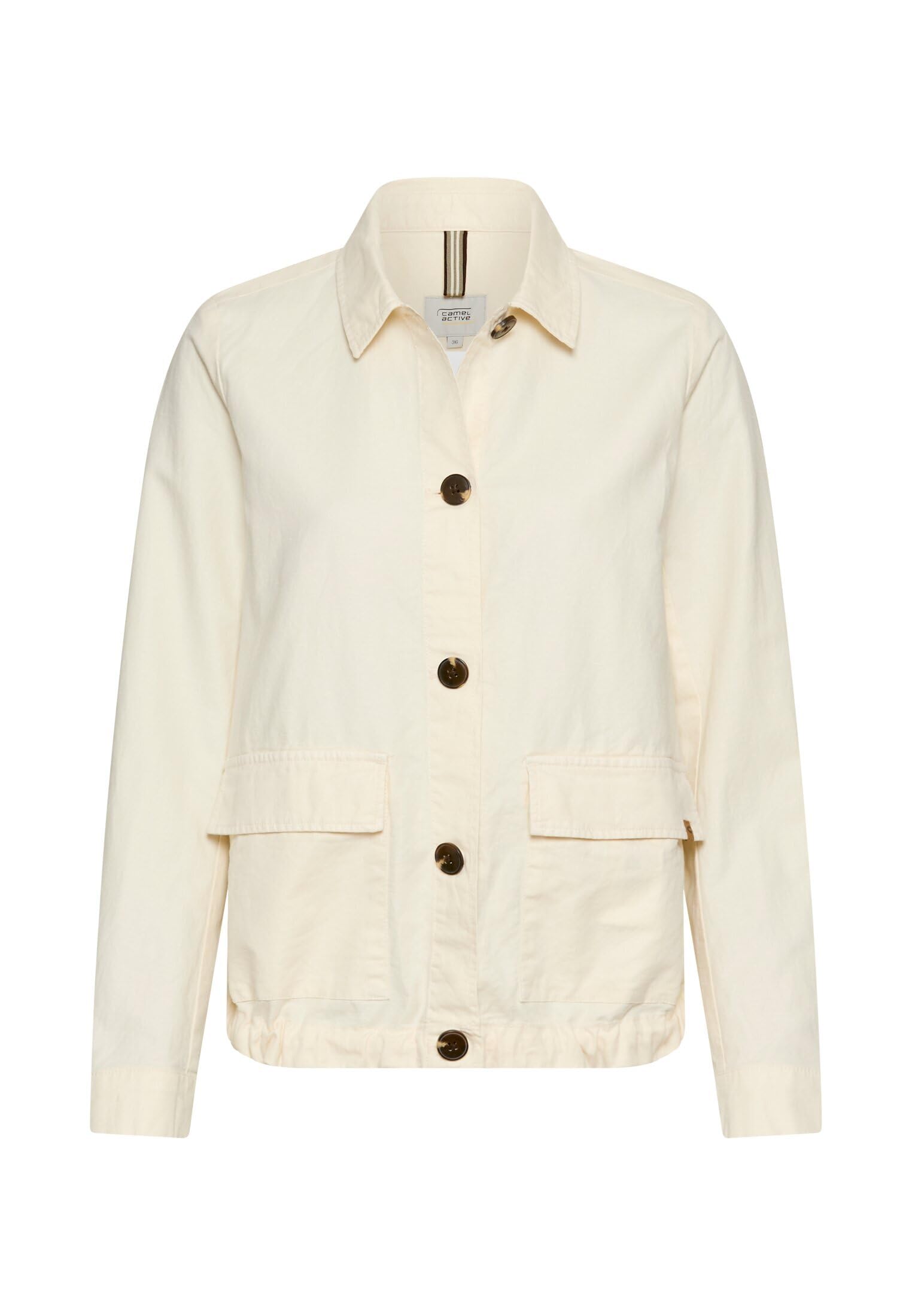 camel active Women's Casual Blazer, White, 12