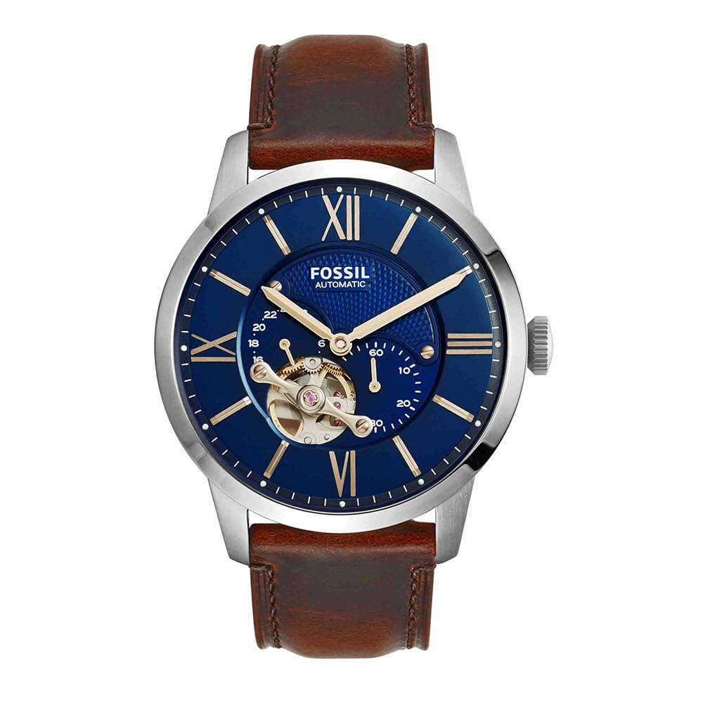 Fossil Townsman Watch for Men, Mechanical Automatic Movement with Stainless Steel or Leather Strap