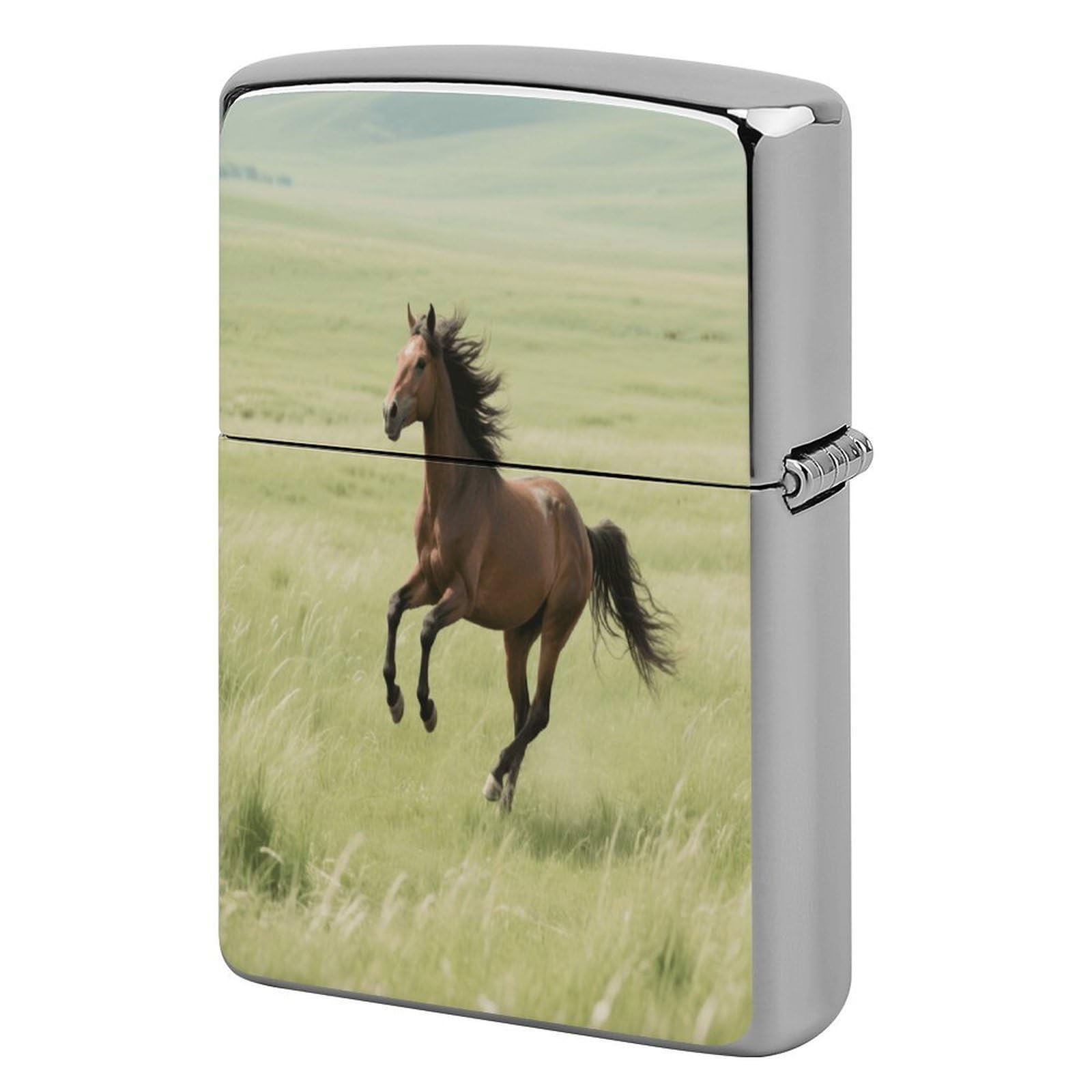 Fekiloot Style Horse Lighter Case Cover Metal Lighter Case