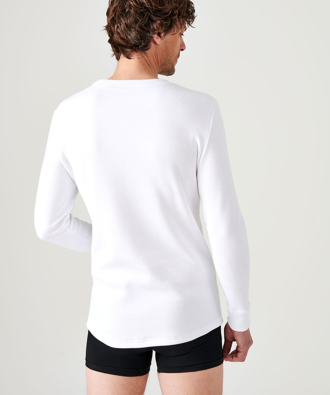 Damart Camiseta Thermolactyl de Manga Larga, Muletón Cepillado Camiseta Hombre (Pack de 1)