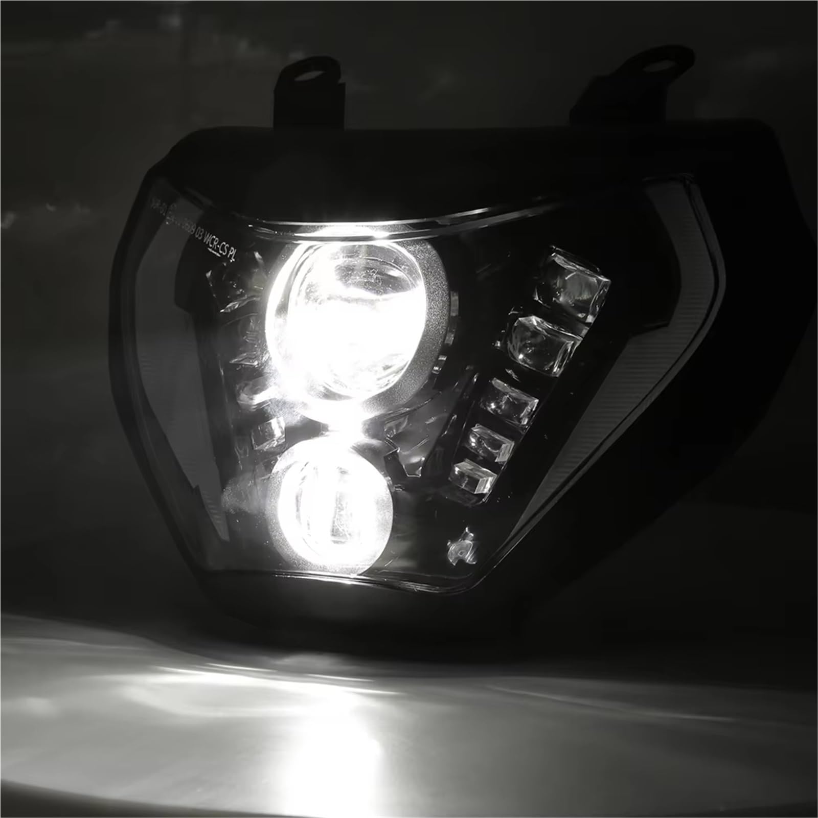Moto Faro Fanale per MT-07 per MT07 2018 2019 2020 Moto HA Condotto Il Faro del della Lampada Luce H4 Lampadina W/DRL