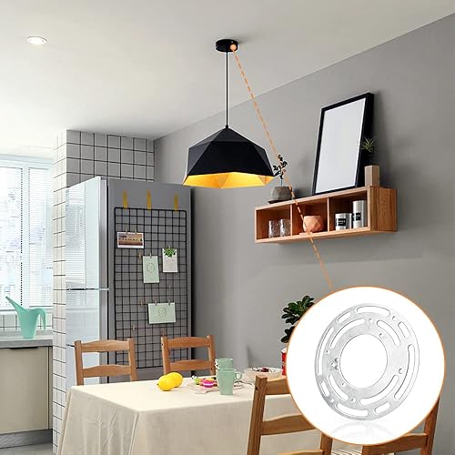 Miniatura 3 de Versión mejorada 2 juegos de soportes de montaje de lámpara de 4 pulgadas de diámetro barra transversal universal Helunsi para iluminación placa de