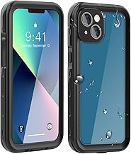 AICase Thermoplastic Polyurethane, Polycarbonate Waterproof Case for iPhone 13 -6.1" Snow-proof, Dustproof and Shockproof, IP68 Certified Full Body Protection Fully Sealed Underwater Protective Cover for Apple iPhone 13 6.1 inches (Clear and Black)