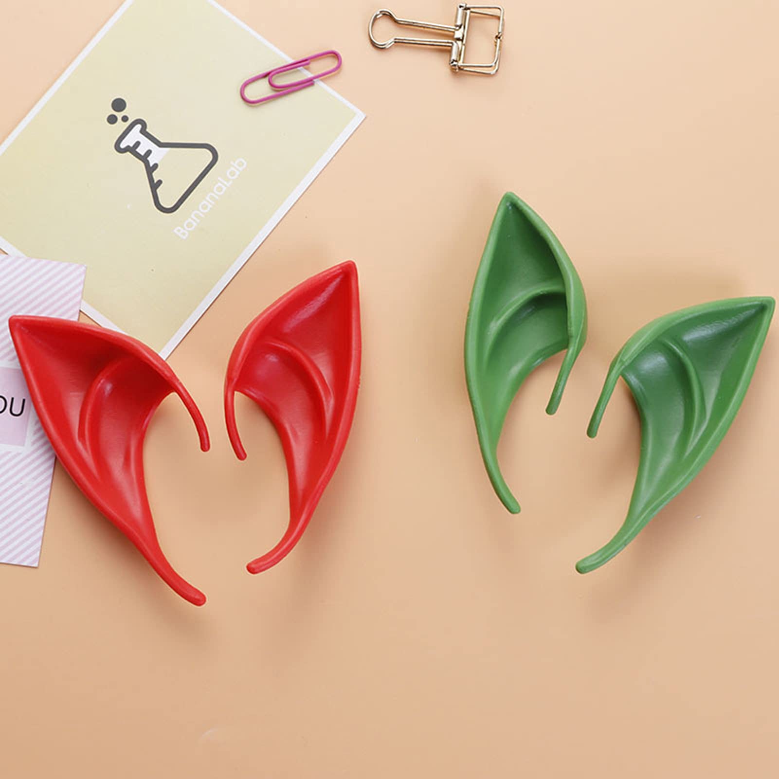 Oreilles D'elfe Pointues En Latex - Pour Cosplay Et Halloween - Taille Unique - Modèles Longs/courts, Couleurs Variées - Accessoire Fête Costumée - 11