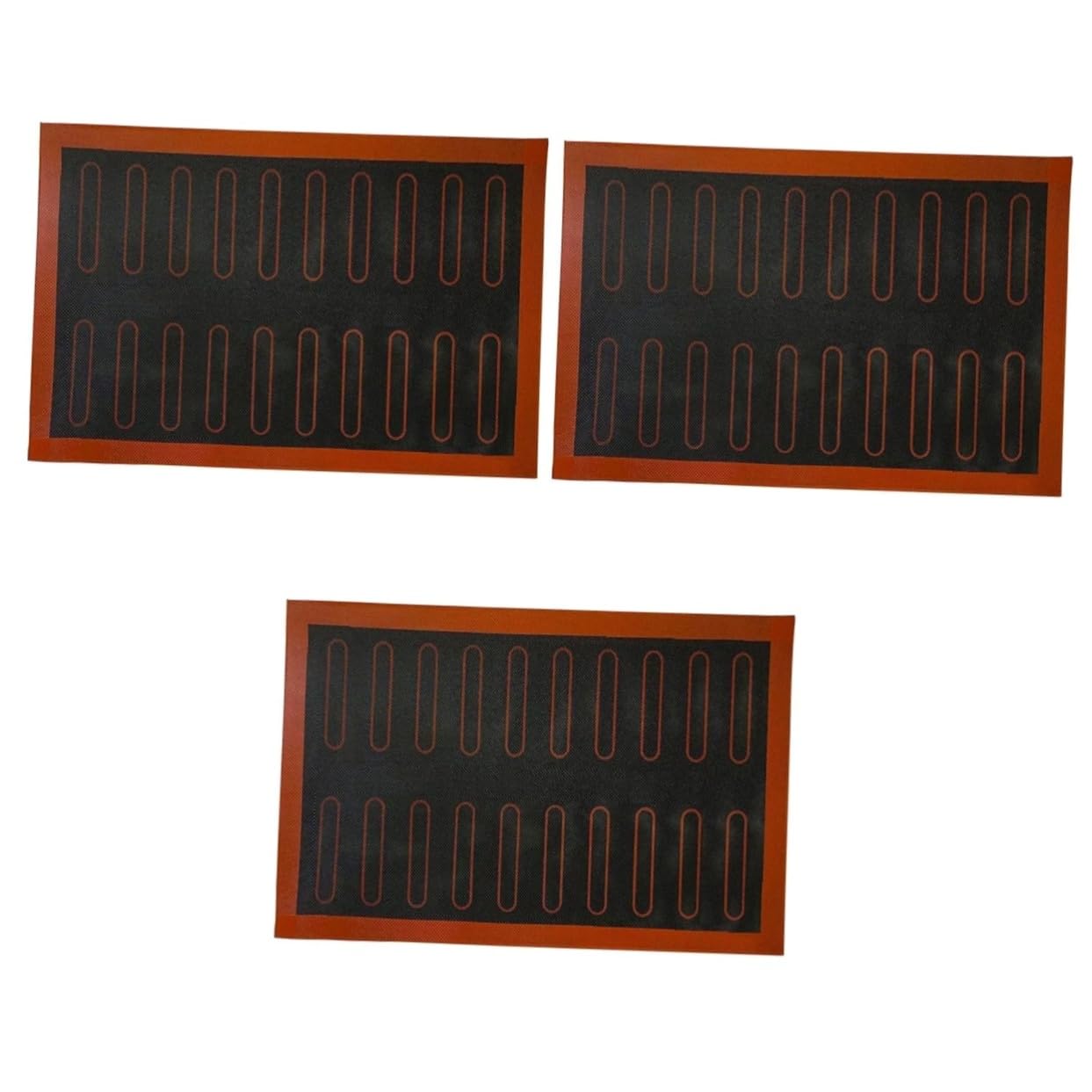 BESTonZON 3stücke Silikon Backmatte Hitzebeständig Antihaftbeschichtet Wiederverwendbare Backunterlage Für Gleichmäßiges Backen Ohne Öl Für Zuhause Und Gastronomie