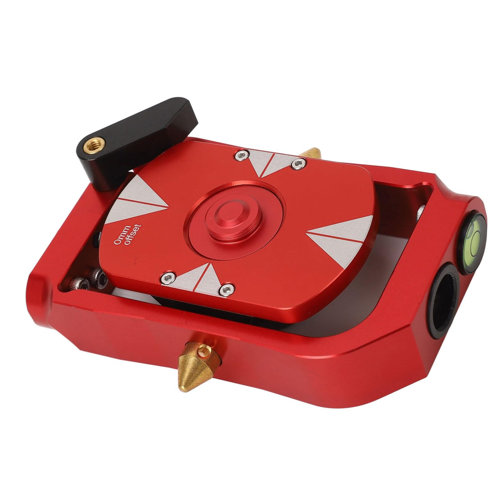 Hyuduo Prisma Giratorio de Estación Total Mini Prisma Topográfico Reflector de Compensado de 0 o -30 Mm para Túneles Minas Medición de Carreteras Presas Ferroviarias Trabajos Topográficos con