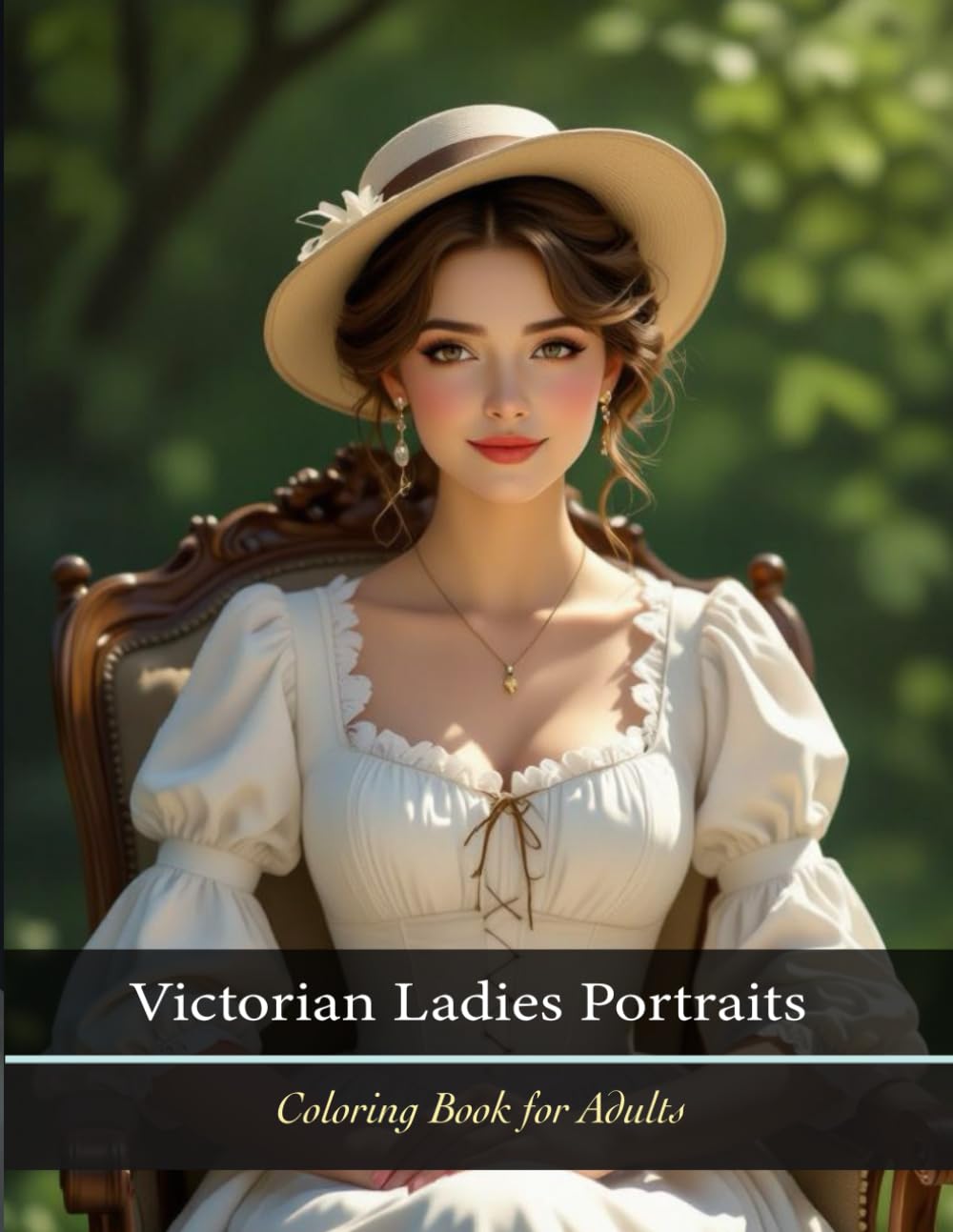 Victorian Ladies Portraits: Coloring Book for Adults