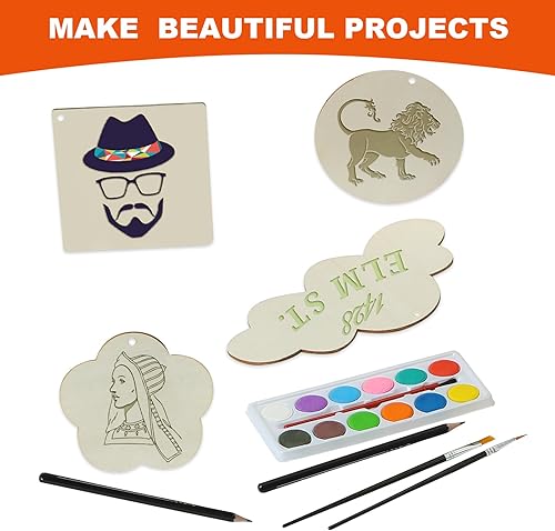 Miniatura 7 de Kit de combustión de madera, herramienta de pirografía, kit de quemador de madera para principiantes y adultos (naranja rojo)