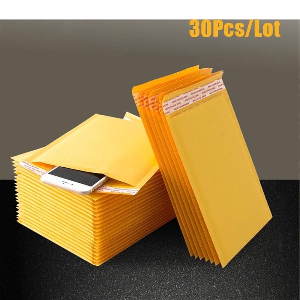 Koperty bąbelkowe, 30 sztuk/partia koperty bąbelkowe z papieru pakowego torby różne specyfikacje Mailers wyściełana koperta wysyłkowa z bąbelkową torbą wysyłkową(25 * 30cm)