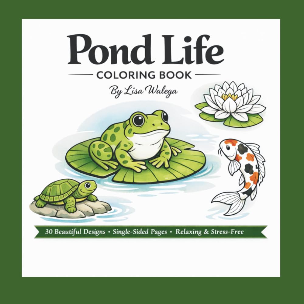 Pond Life Coloring Book