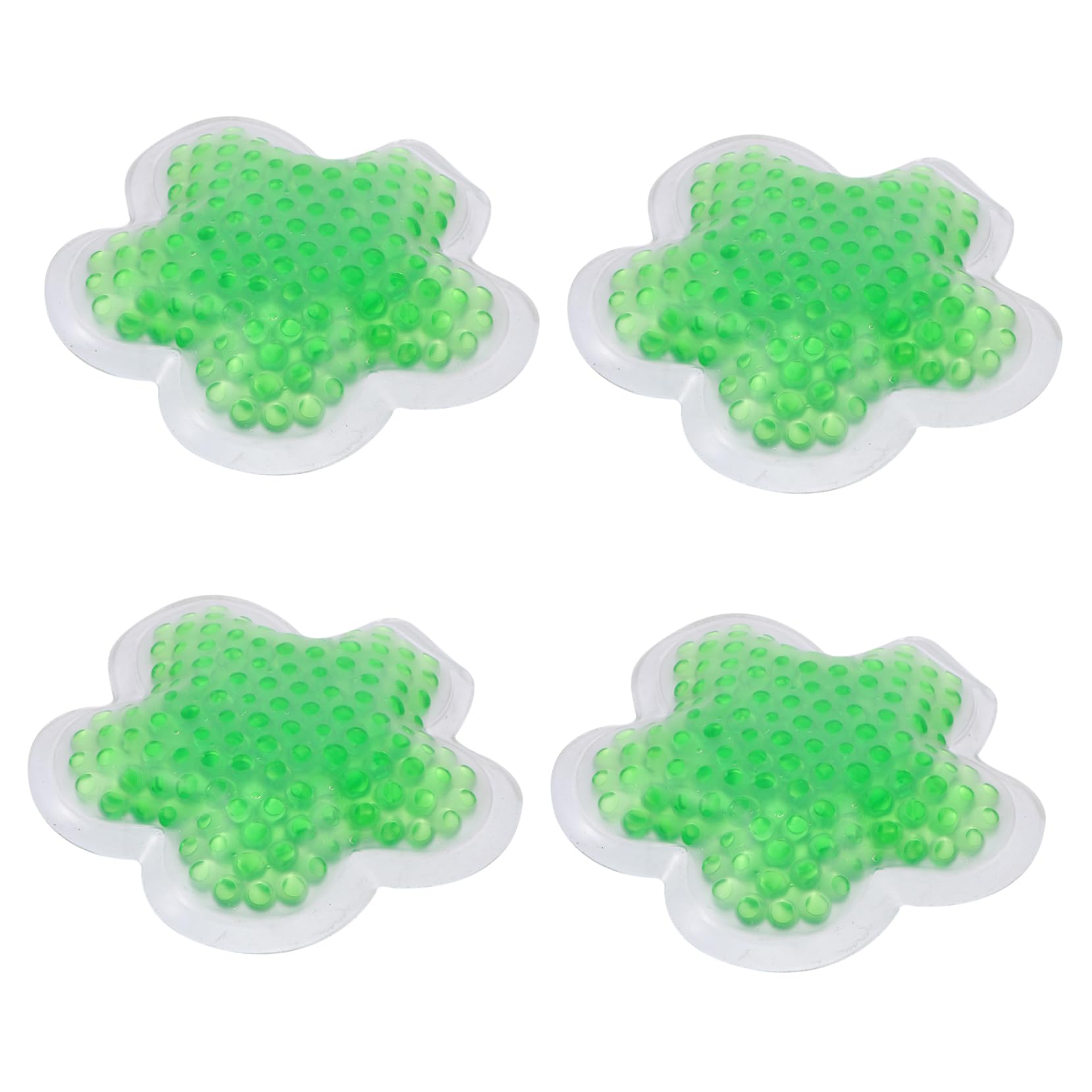 Borsa per Ghiaccio Gel Caldo/freddo 4 Pezzi in Pvc Verde | Riutilizzabile, per Kit di Primo Soccorso, Uso a Caldo e Microonde, Formato 4pezzi