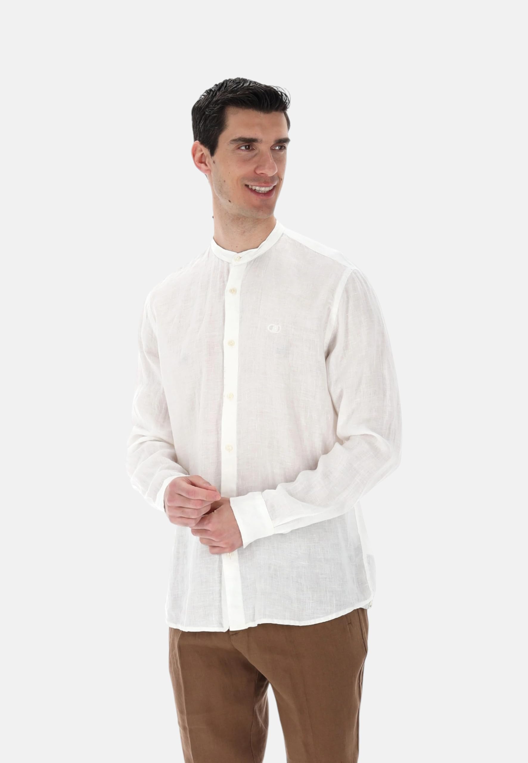 Liu Jo Hombre Camisa Manga Larga Lino QXX100T4359