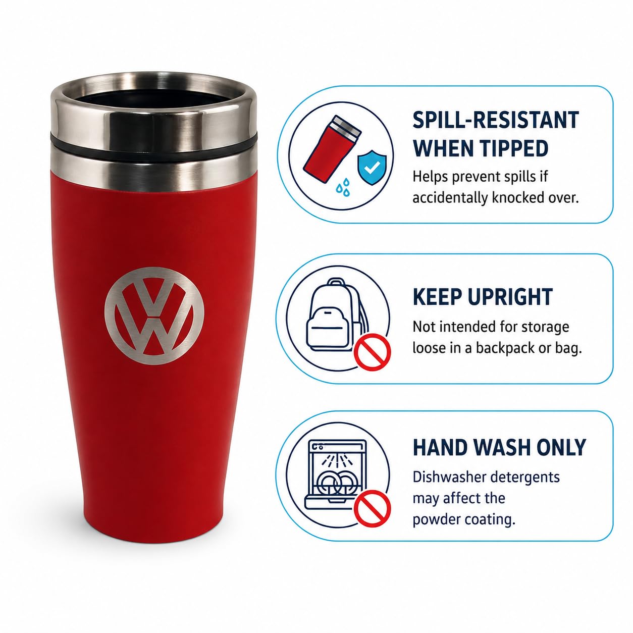 Amazon｜VWコレクションby Brisa純正VW断熱タンブラー、400 ml / 13.5