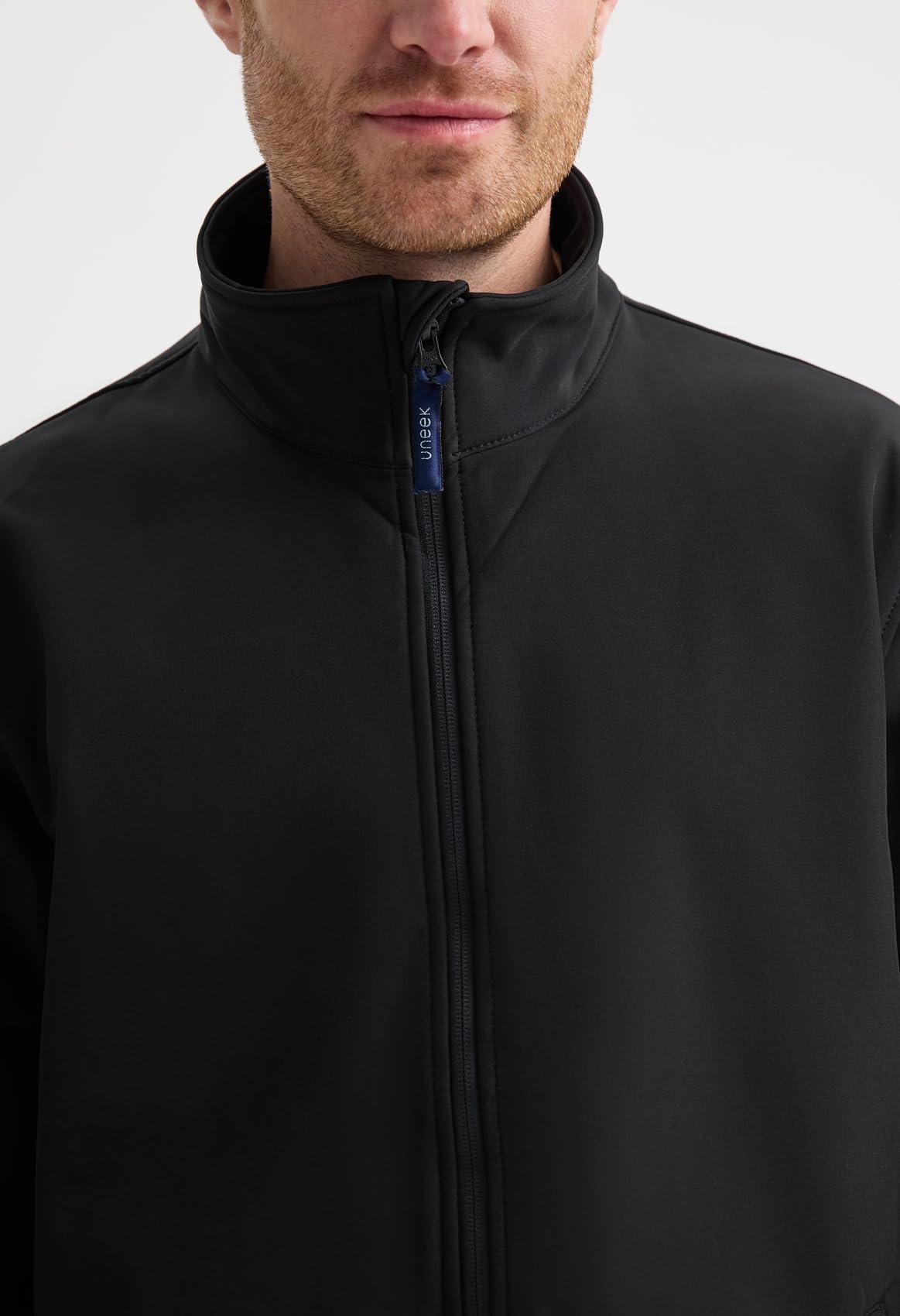 Giacca softshell classica con zip intera