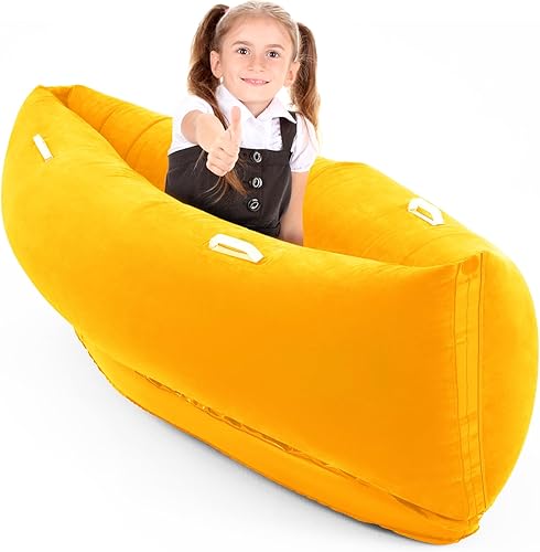 Maitys Silla sensorial Peapod de 60 pulgadas para niños con autismo, inflable sensorial para niños, juguetes sensoriales para niños con autismo para