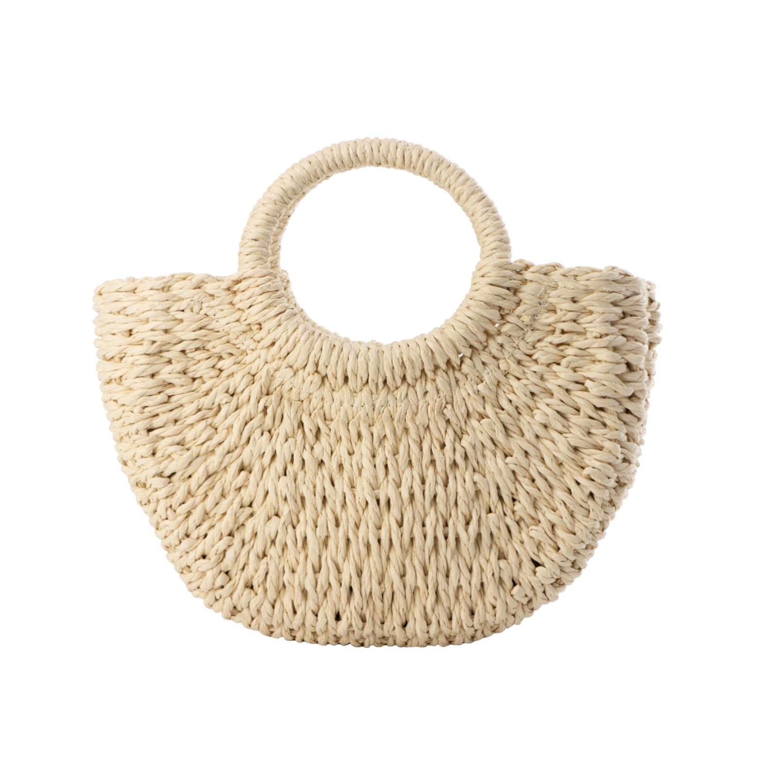 Donne Borsa di Paglia da Spiaggia Intrecciata Crossbody Borse a Tracolla Top Handle Satchel Handbag Purse per L'estate